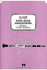Hyacinte Eleonore Klosé Notenblätter 3 Duos concertants