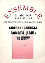 Giovanni Gabrieli Notenblätter Sonata (1615)