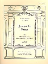 John R. Phelps Notenblätter Quartet for Basses