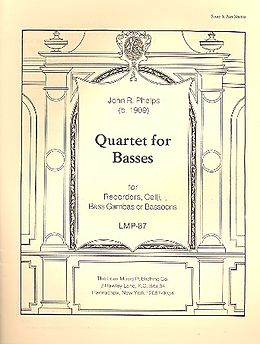 John R. Phelps Notenblätter Quartet for Basses