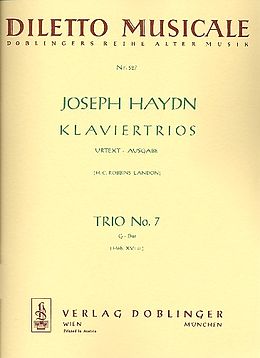 Franz Joseph Haydn Notenblätter Klaviertrio G-Dur Nr.7 Hob.XV-41