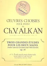 Charles Henri Valentin Alkan Notenblätter 3 grandes etudes op.76