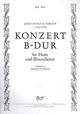 Josef Dominik Skroup Notenblätter Konzert B-Dur für Horn und