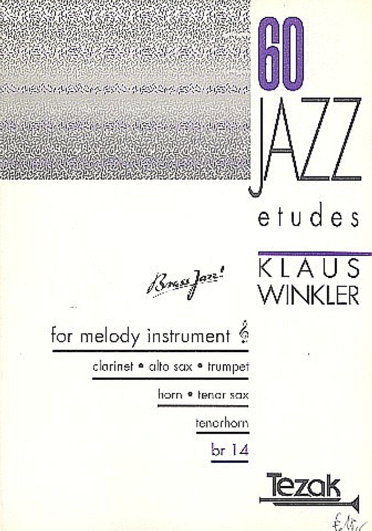 60 Jazz Etudes for melody instrument