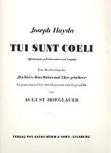Franz Joseph Haydn Notenblätter Tui sunt coeli