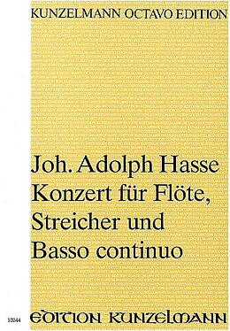 Johann Adolph Hasse Notenblätter Konzert G-Dur op.3,7