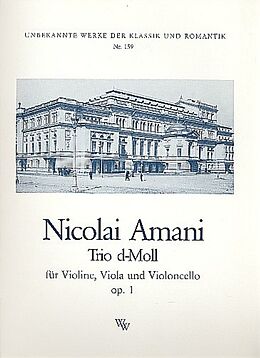 Nicolai Amani Notenblätter Streichtrio d-Moll op.1