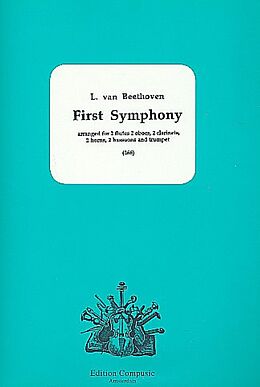 Ludwig van Beethoven Notenblätter Symphony no.1 for 2 flutes, 2 oboes
