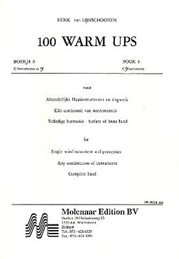 Henk van Lijnschooten Notenblätter 100 warm ups vol.8 for C bass