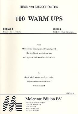 Henk van Lijnschooten Notenblätter 100 WARM UPS VOL.1 CONDUCTOR