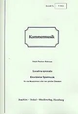 Ralph Paulsen-Bahnsen Notenblätter Sonatina Spionata eine kleine