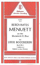 Luigi Boccherini Notenblätter Berühmtes Menuett