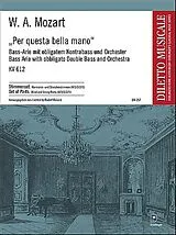 Wolfgang Amadeus Mozart Notenblätter PER QUESTA BELLA MANO KV612 BASS