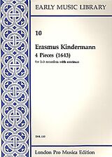 Johann Erasmus Kindermann Notenblätter 4 Pieces