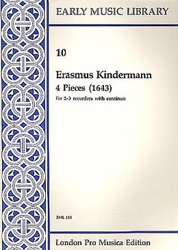 Johann Erasmus Kindermann Notenblätter 4 Pieces