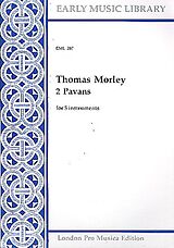 Thomas Morley Notenblätter 2 pavans