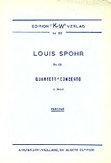 Louis Spohr Notenblätter Quartett-Concerto a-Moll op.131