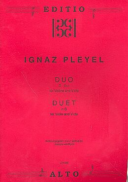 Ignaz Joseph Pleyel Notenblätter Duo D-Dur