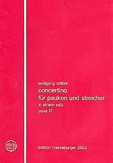 Wolfgang Köhler Notenblätter Concertino in einem Satz op.17
