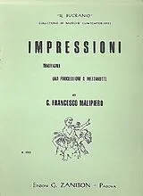 Gian Francesco Malipiero Notenblätter Impressioni
