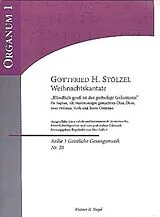 Gottfried Heinrich Stölzel Notenblätter Weihnachtskantate für Soli, gem Chor