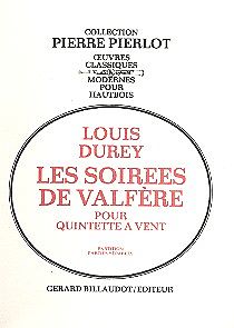 Louis Edmond Durey Notenblätter Les Soirees de Valfère pour quintette