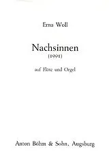 Erna Woll Notenblätter Nachsinnen auf Flöte und Orgel