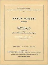 Antonio (Franz Anton Rössler) Rosetti Notenblätter Parthia D-Dur Nr.3 für 2 Oboen
