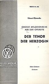Eduard Künneke Notenblätter Der Tenor der Herzogin