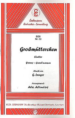 Gustav Langer Notenblätter Grossmütterchen op.20