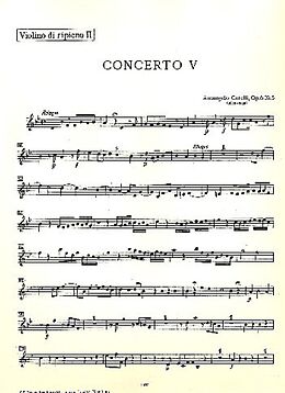 Arcangelo Corelli Notenblätter Concerto grosso B-Dur op.6,5