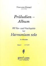 Hermann Wenzel Notenblätter Präludien-Album Band 1