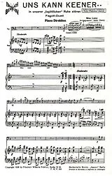 Max Lenz Notenblätter Uns kann keener Intermezzo für