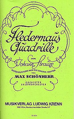 Johann (Vater) Strauss Notenblätter Fledermaus-Quadrille op.363