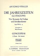 Antonio Vivaldi Notenblätter Konzert g-Moll RV315 op.8,2 Der Sommer