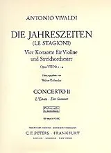 Antonio Vivaldi Notenblätter Konzert g-Moll RV315 op.8,2 Der Sommer