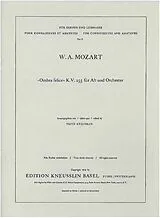 Wolfgang Amadeus Mozart Notenblätter Ombra felice KV255 - Konzertarie