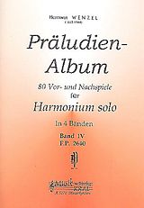 Hermann Wenzel Notenblätter Präludien-Album Band 4 80 Vor-und Nachspiele
