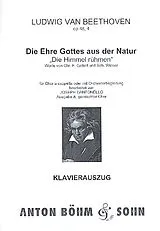 Ludwig van Beethoven Notenblätter Die Ehre Gottes aus der Natur op.48,4