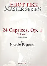 Nicolò Paganini Notenblätter 24 Caprices op.1 vol.2 (nos.13-24)