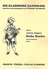 Antonio Riggieri Notenblätter 6 Duette Band 1 (Nr.1-3)