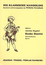 Antonio Riggieri Notenblätter 6 Duette Band 2 (Nr.4-6) für 2 Mandolinen