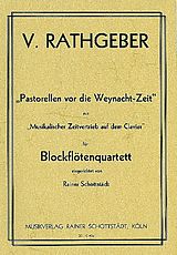Johann Valentin Rathgeber Notenblätter Pastorellen vor die Weynacht-Zeit