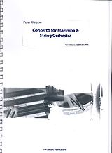 Peter Klatzow Notenblätter Concerto for marimba and string