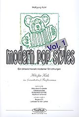 Wolfgang Kahl Notenblätter Modern Pop Styles Vol.1 für Akkordeonduo