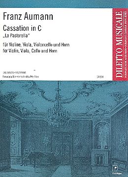 Franz Joseph Aumann Notenblätter Cassation C-Dur fuer violine, viola