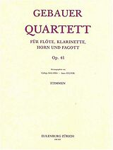 Francois-Réné Gébauer Notenblätter Quartett op.41