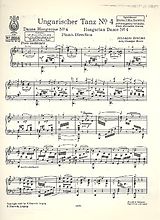 Johannes Brahms Notenblätter Ungarischer Tanz Nr.4