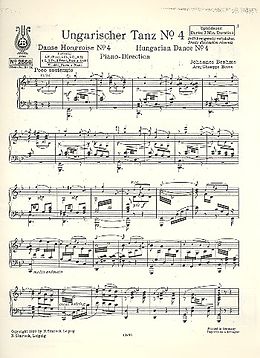 Johannes Brahms Notenblätter Ungarischer Tanz Nr.4