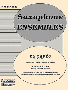 Antoni Parera Fons Notenblätter El Capeo for 4 saxophones